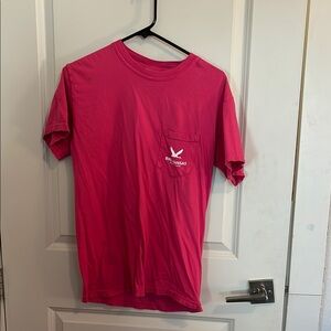 Red Short Sleeve Tee with Graphic